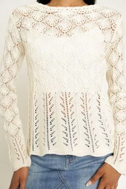 Mystree Women's Scallop Edge Summer Sweater