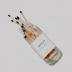 Sweet Water Decor Wooden Colorful Safety Matches - Glass Jar Candles