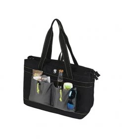 Geckobrands 2 Compartment Tote Cooler Bag