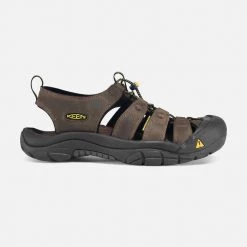 Keen M Newport Leather Sandal-Bison Men's Footwear