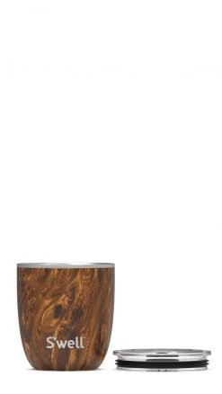 S'Well 10oz Teakwood Tumbler With Lid Outdoor Gear & Accessories