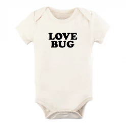 Tenth And Pine Love Bug Organic Cotton Short Sleeve Onsie Little Ones
