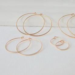 Linda Trent Jewelry Classic Round Hoop Earrings
