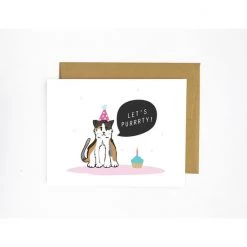 Boxberry Let's Purrrty! - Greeting Card