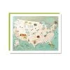 Rachel Austin USA Map Greeting Card Base Camp: Bring It Home