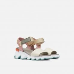 Sorel Kinetic Sandal - Chalk / Eraser Pink Women's Footwear