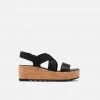 Sorel Cameron Flatform Slingback - Black Women's Footwear