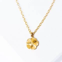 Nest Pretty Things Jewelry Tiny Flower Necklace - 15"