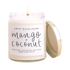 Sweet Water Decor Mango + Coconut Soy Candle