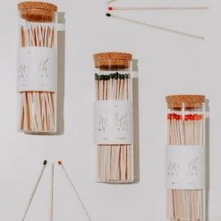 Sweet Water Decor Wooden Hearth Matches - Glass Jar