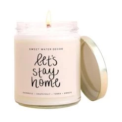 Sweet Water Decor Let's Stay Home Soy Candle Candles
