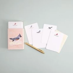 1canoe2 Thank You Flat Note Set - Birds