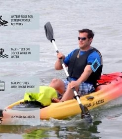 Geckobrands Float Phone Dry Bag With Arm Band - Neon Travel Bags, Totes & Packs