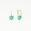 Altiplano Turquoise Daisy Charm Hoop Earrings