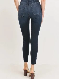 Just Black Super Soft Scissor Cut Skinny In Super Dark Wash Women's