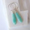 Linda Trent Jewelry Amazonite + Sterling Silver Teardrop Earrings