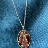 Athena Designs Sterling Silver Nature Inspired Necklace: Pine Trees At Night Jewelry