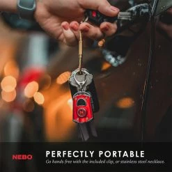 Nebo Outdoor Gear & Accessories Mycro Rechargeable Key Fob Mighty Light Red