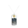 Athena Designs Jewelry Mixt Metal: Silver Tree And Bronze Sun Pendant