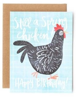 Ecology Spring Chicken Birthday Card