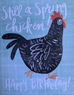 Ecology Spring Chicken Birthday Card