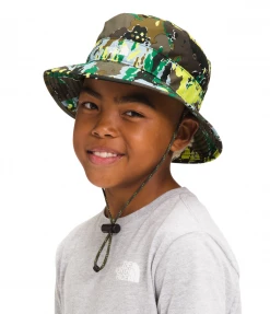 The North Face Little Ones Youth Class V Brimmer Sun Hat - Sulphur Green Print