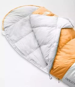 The North Face Gold Kazoo Sleeping Bag-Citrine Yellow/Tin Grey Regular