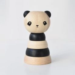 Wee Gallery Panda Wooden Ring Stacker