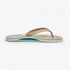 Hari Mari W Fields Flip Flops-Taupe/Sea Glass Women's Footwear