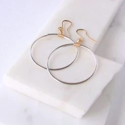 Linda Trent Jewelry Simply Circles Mixed Media Earrings