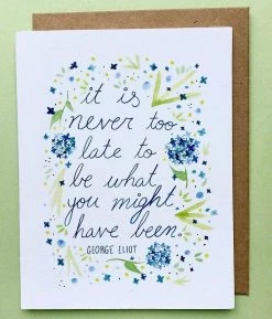 Ecology Base Camp: Bring It Home She Said It. Blank Card - It Is Never Too Late...