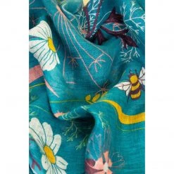 Powder Linen Summer Printed Scarf