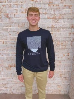 Ecology Men's Newport Night Sky L/S T Black