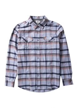 Vissla Men's Central Coast Long Sleeve Flannel Shirt-