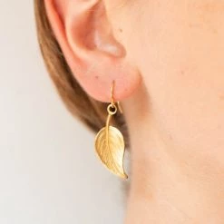 Nest Pretty Things Jewelry Little Leaf Earrings