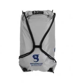 Geckobrands Waterproof Drawstring Backpack - Grey / Navy