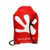 Geckobrands Waterproof Drawstring Backpack - Red / White Travel Bags, Totes & Packs