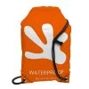 Geckobrands Travel Bags, Totes & Packs Waterproof Drawstring Backpack - Orange / White