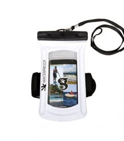 Geckobrands Float Phone Dry Bag With Arm Band - White Travel Bags, Totes & Packs