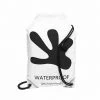 Geckobrands Waterproof Drawstring Backpack - White / Black Travel Bags, Totes & Packs