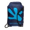 Geckobrands Waterproof Drawstring Backpack - Navy / Bright Blue Travel Bags, Totes & Packs