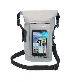 Geckobrands Waterproof Phone Tote Dry Bag - Grey