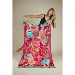 Powder Bright Fuchsia Zebra Carnival Scarf