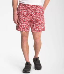 The North Face Men's Class V Pull On Short 7" - Rococco Red Asbury Floral Print