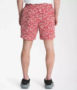 The North Face Men's Class V Pull On Short 7" - Rococco Red Asbury Floral Print