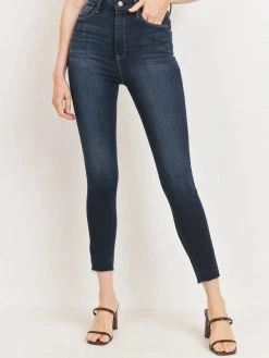 Just Black Super Soft Scissor Cut Skinny In Super Dark Wash Women's