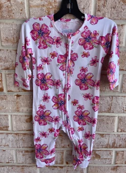 Coco Moon Little Ones Hibiscus Bamboo Coverall