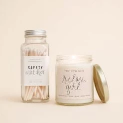 Sweet Water Decor Relax, Girl Soy Candle