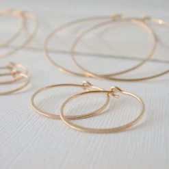 Linda Trent Jewelry Classic Round Hoop Earrings