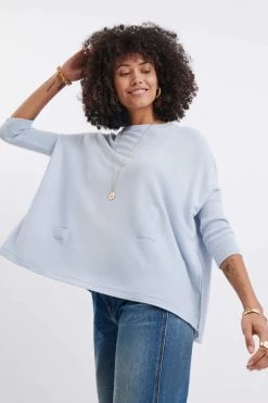 Mer Sea Catalina Crew Neck Sweater - Sky Women's